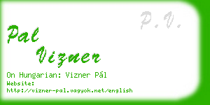 pal vizner business card